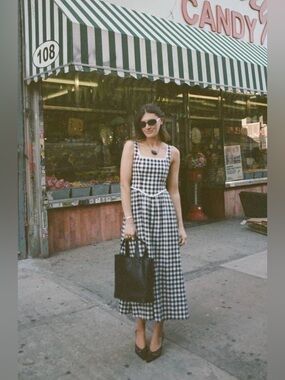 ❤️‍🔥Firm Price❤️‍🔥 NWOT WAYF Plaid Drop-Waist Midi Dress